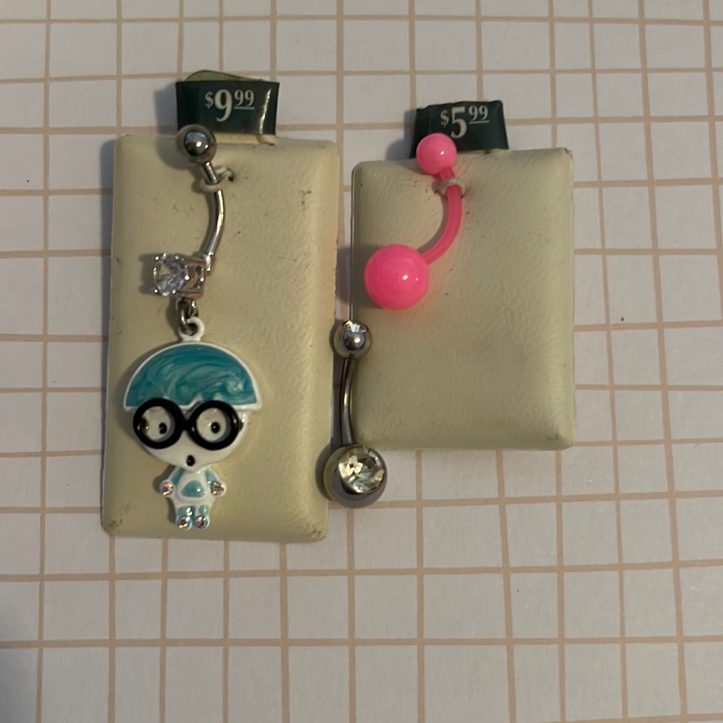 3 Belly Button Rings
